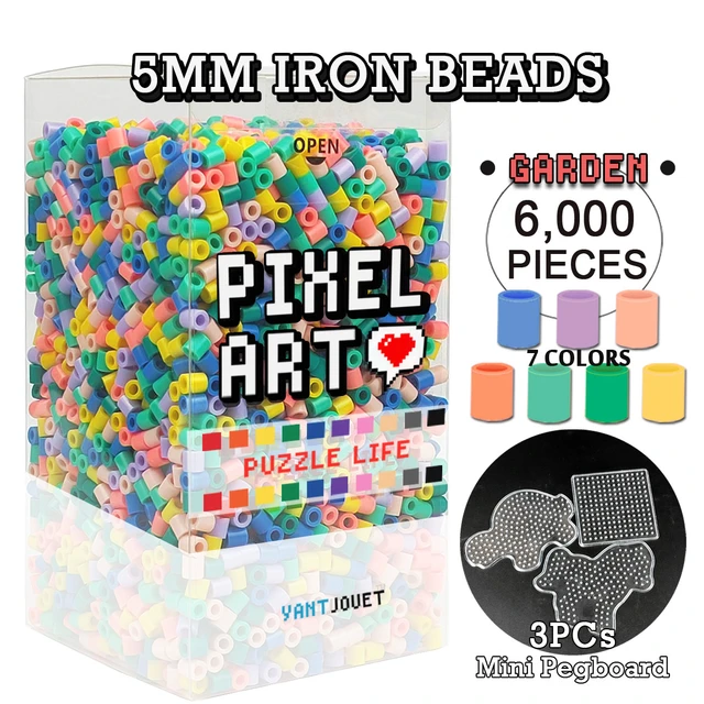 500pcs 5mm Pixel Puzzle Melting Iron Beads For Kids Hama Beads Diy High  Quality Handmade Gift Educational Toy Fuse Beads - Puzzles - AliExpress