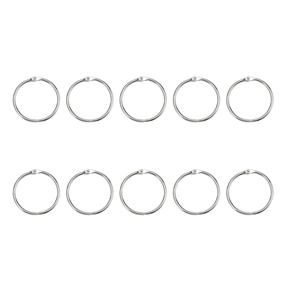 Loose-Leaf Open Paper Ring DIY Loose Binder Rings Diy Loose Leaf Rings Inner Diameter 25mm Outer Diameter 30mm 100Pcs