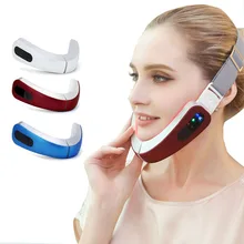 1 шт. микро-токовый массажер для лица умный ленивый прибор для похудения лица тонкий корректор для лица мастикатор красный и синий аппарат для красоты