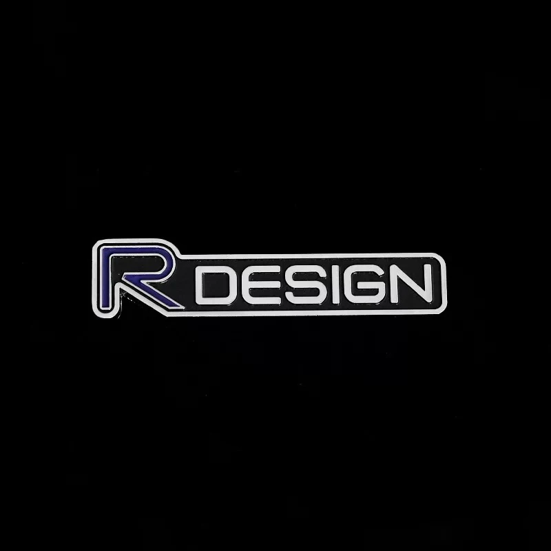B Автомобильный 3D металлический RDESIGN логотип Стикеры для Volvo XC90 S60 CX60 S80 V40 S40 XC70 V60 XC40 V90 эмблемы для багажника значок для тела Fender Стикеры s - Название цвета: B