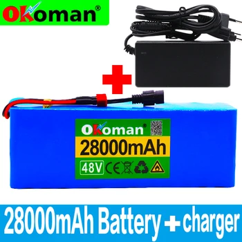 

48v battery 28ah 13s3p High Power 18650 Electric Motorcycle Battery Electric DIY Battery BMS Protection bateria 48v +charger
