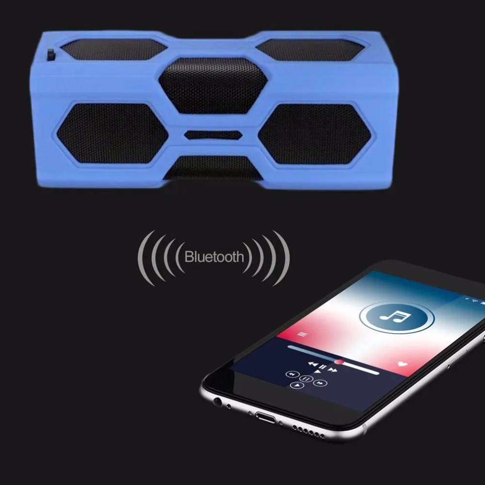 Водонепроницаемый портативный Bluetooth динамик грязепроницаемый падение устойчивый Спорт Беспроводная музыкальная Колонка Поддержка громкой связи звонки дропшиппинг