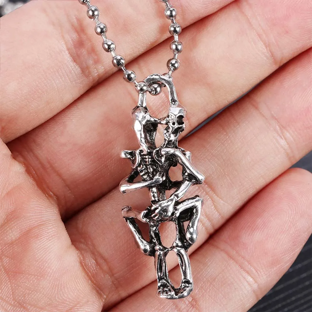 Мужская цепочка с подвеской в виде черепа из нержавеющей стали|necklace crystal|necklace jewelry
