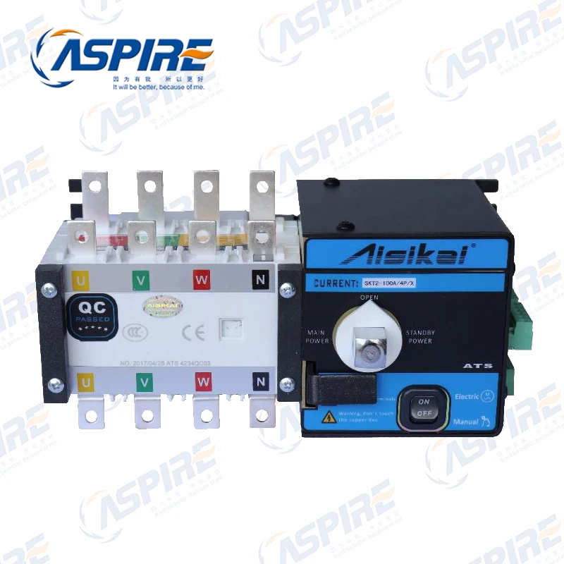 Aisikai ATS контроллер SKT2 4P 63A 100A 160A 250A generatorparts