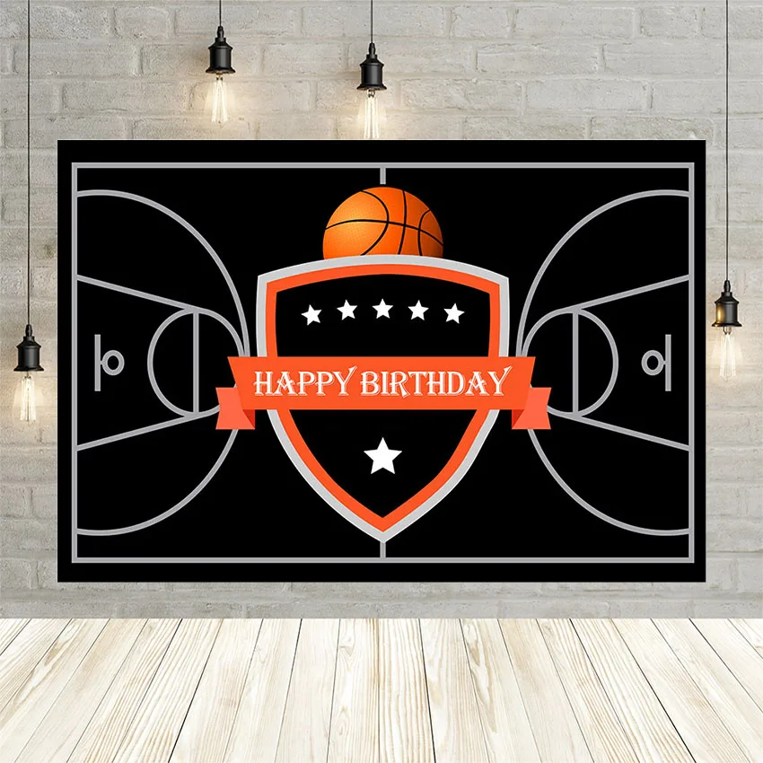 Avezano Birthday Photography Background Boy Basketball Party Sports Site Banner Cake Smash Table Decoration Shot Photo Props | Электроника