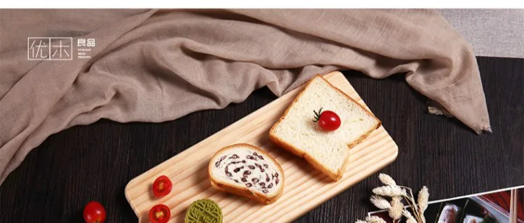 Japanese style solid wood pizza dish rectangular pizza cake bread steak wooden tray sushi fruit plate LL1121703