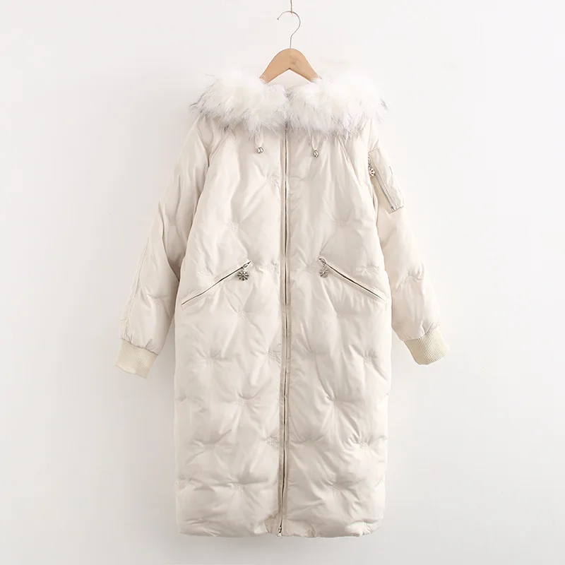

One's Winter Coat 2019 New Style White Korean-style Bread Cotton-padded Clothes Mid-length Students Cotton-padded Jacket Entity