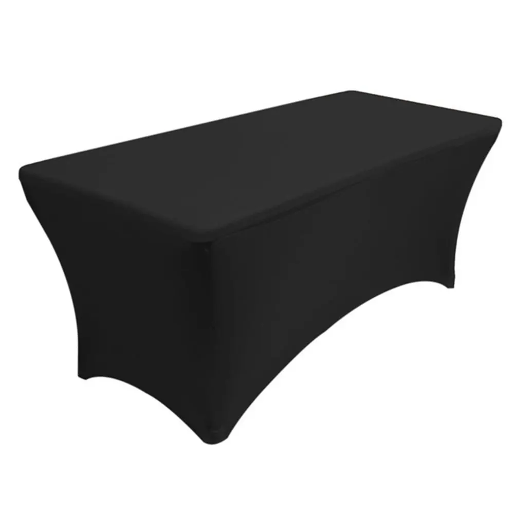 black Коктейльное Высокопрочное покрытие для свадебного стола, отеля, дня рождения, скатерти для стола, украшение скатерти, Рождественская скатерть - Цвет: black