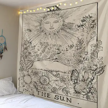 

Tarot Card Tapestry Wall Hanging Astrology Divination Tapestries For Home Deco Living Room Bedroom Wall Art Large size