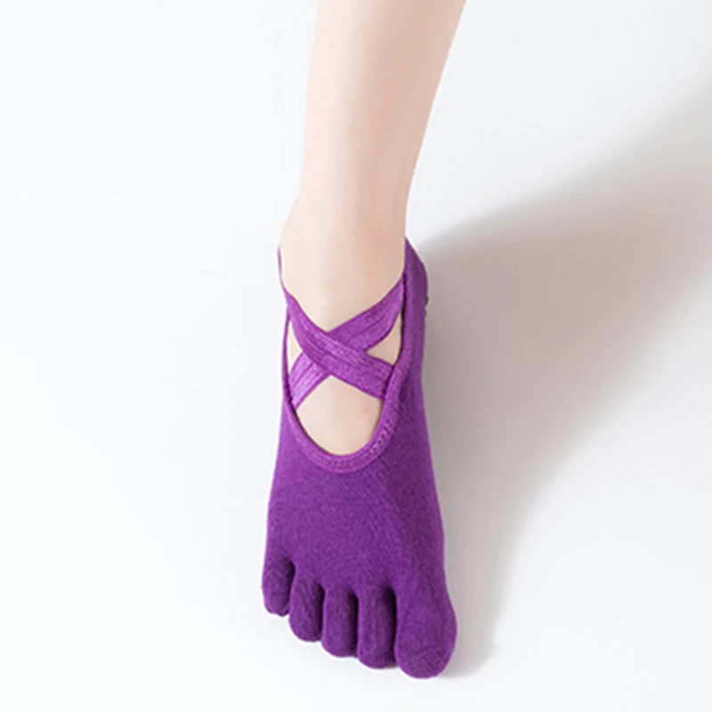 2 пары профессиональные носки для йоги женщин занятий балетом пилатесом