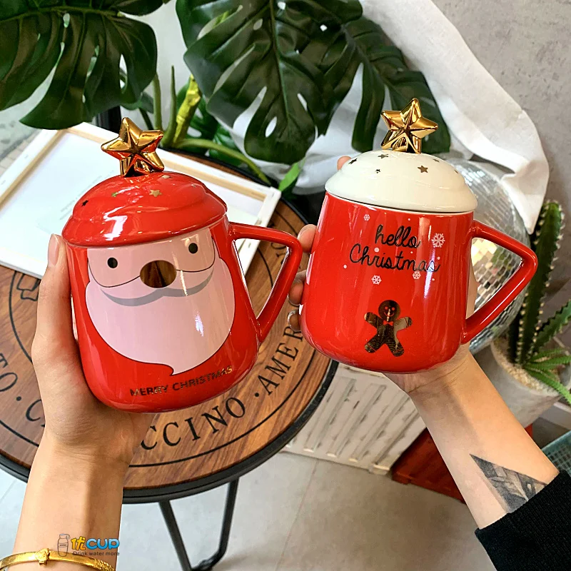 Керамическая чашка в скандинавском стиле кружки Корейском Рождественская