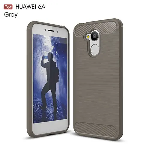 Чехол для Huawei Honor 6A роскошный деловой высококачественный из углеродного волокна