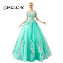 Gardlilac/пышные платья с вырезом лодочкой 15 вечерние кружевные платья с аппликацией, платья большого размера Vestidos De 15 Anos