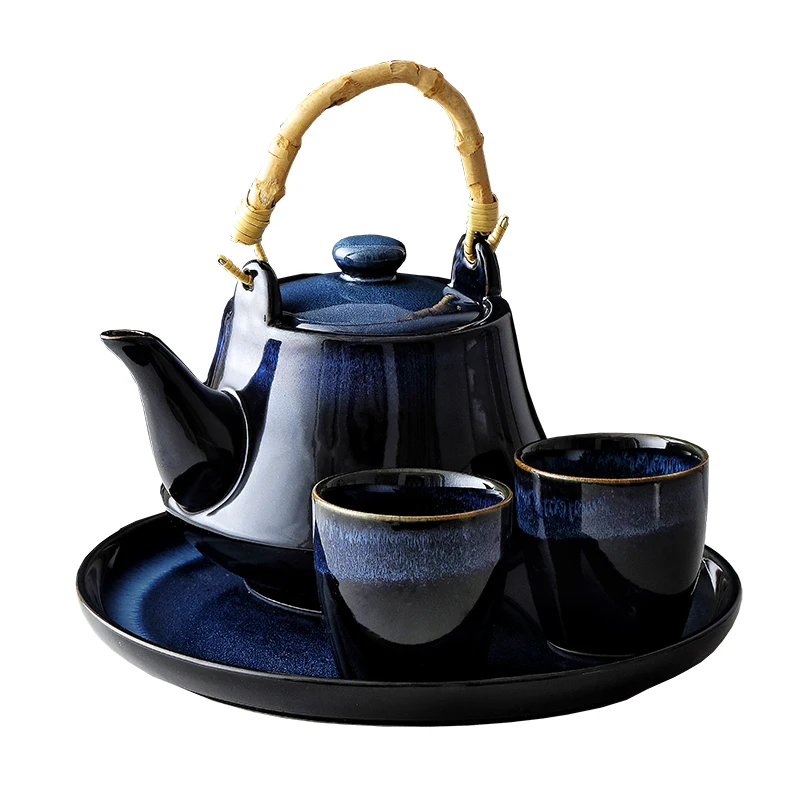 chip resistance color glazed hotel restaurant mini tea pot with