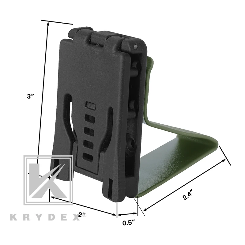 KRYDEX тактический MOLLE держатель для наушников совместимый w/1," 1,75" " ремень для Peltor MSA IMPACT Walker's Sport гарнитура стенд OD
