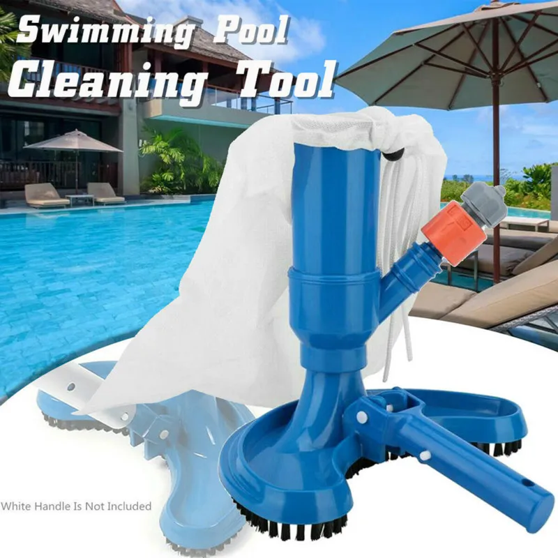 

Pool Vacuum Cleaner Brush Portable Swimming Pond Hot Spring Fountain Suction Head Pond Leaf Skimmer Mesh Set Cleaning Tool