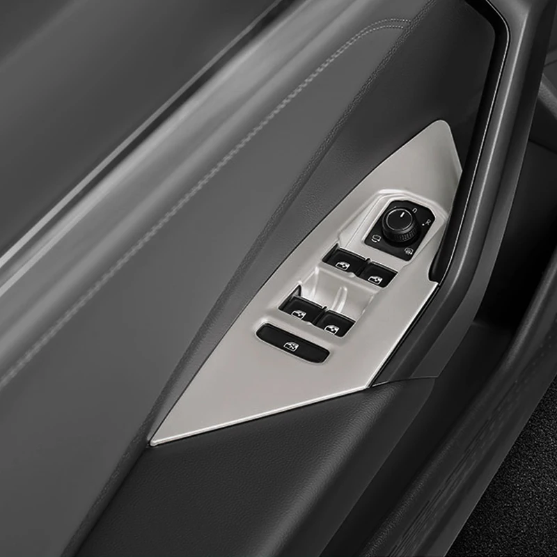 Автомобильный Стайлинг ABS панель крышка блёстки для Volkswagen Jetta A7-настоящее Внутренний дверной выключатель стеклоподъемника подъемная панель крышка наклейка