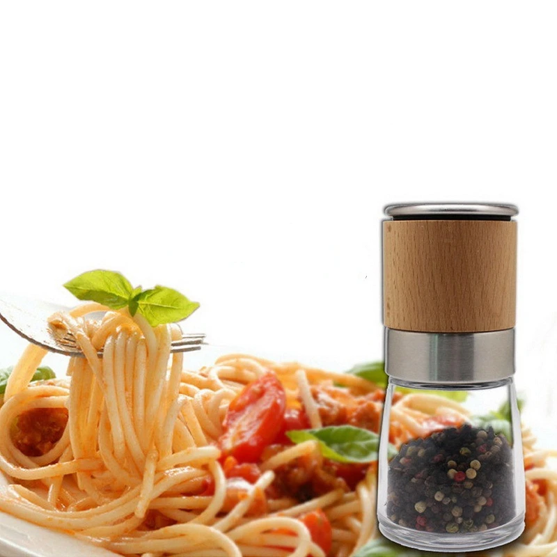 Кухонный шлифовальный инструмент для соли, перца, измельчитель для перца, блендер, контейнер для приправы, контейнер для приправы, стойка