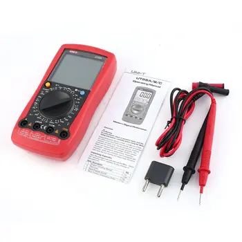 

UNIT Digital Multimeter DC/AC Voltage Current Meter Handheld Ammeter Ohm Diode Capacitance Tester 1999 Counts Multitester UT58A