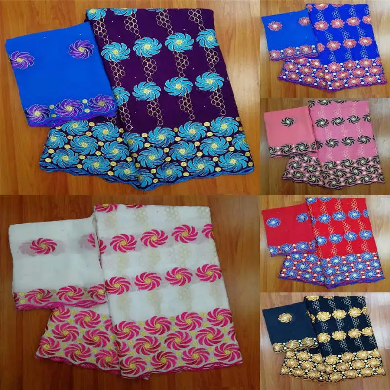 HL! Высококачественная африканская красная кружвная ткань хлопок вышитый швейцарский французский вуаль удар хлопчатобумажные кружевные ткани! J91008