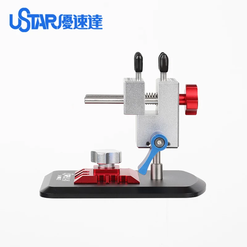 USTAR 2 in 1  Etching Sheet Parts Bender And Vise 360° Unviersal Tool Holder For Gundam  Mecha Military Model Making DIY Tools 6