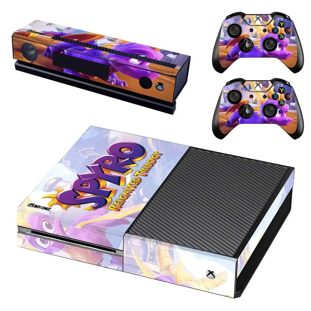 Spyro наклейки с драконом для xbox one виниловые наклейки для кожи Стикеры для xbox one консоль Kinect два контроллера шкуры