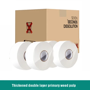 

1roll Soluble Big Paper Towels Roll Toilet Roll Tissue Smooth Toilet Paper 750g DTT88