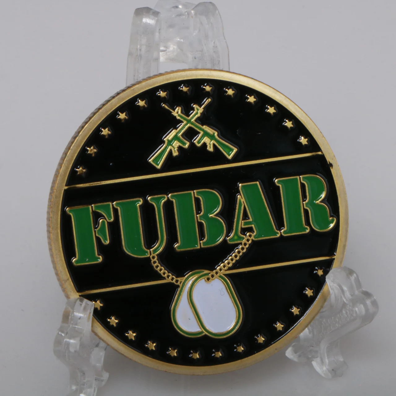 США военный санфу фубар позолоченная монета американская армия фанаты