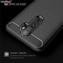 Чехол для Oppo A9 2020 чехол противоударный бампер из углеродного