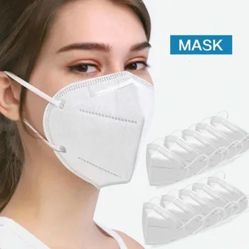 

100Pcs Disposable Mouth Face Mask 5-layer Masks Cover Nose Mascariilas Fast Delivery for Outdoor Mascaras