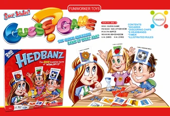 

Hedbanz Game Children Parents Party Games Who Am I Board Game Puzzle Party Hedbanz Children Toys Parent-child Game