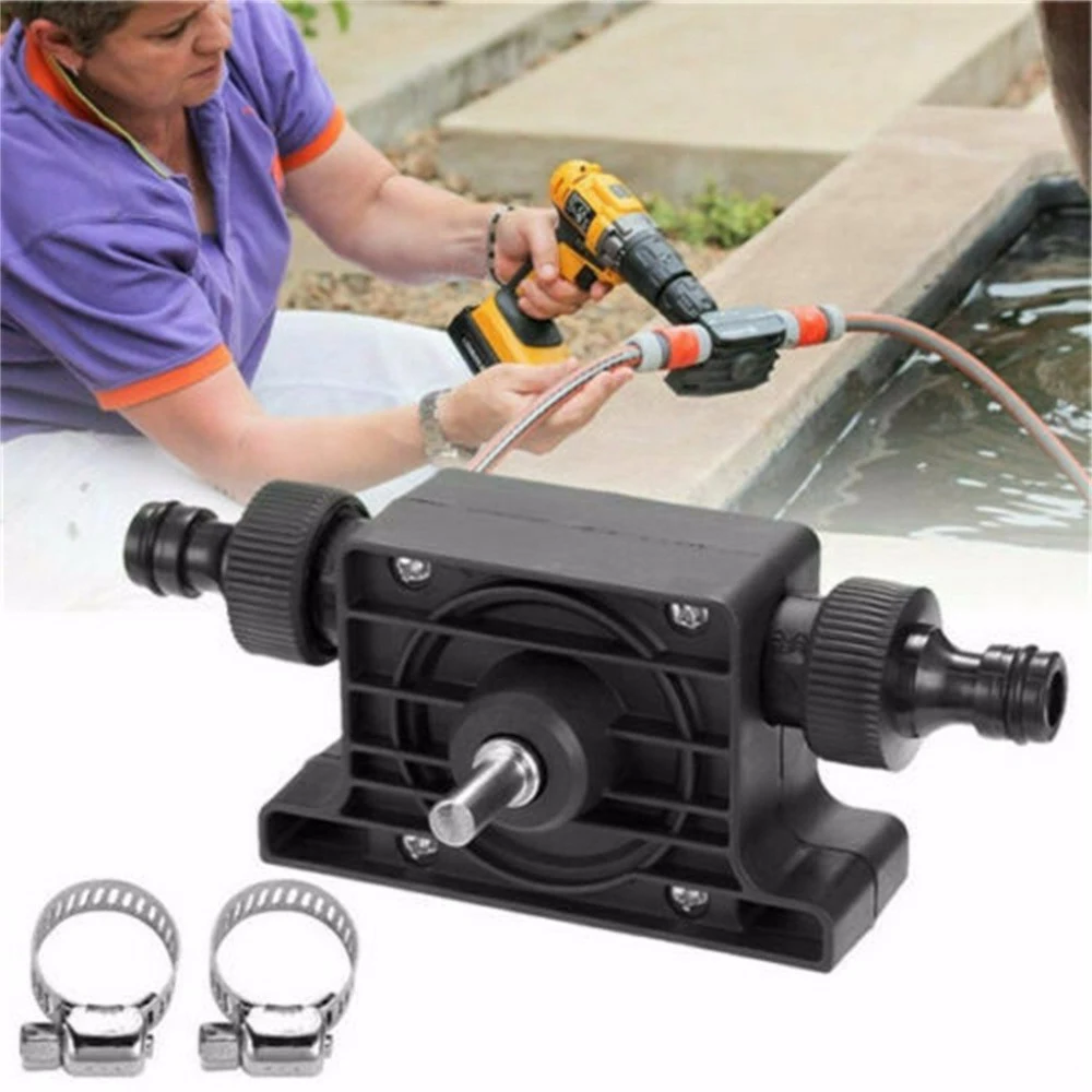 

Electric Drill Pump Self Priming Transfer Oil Fluid Water Pump Max Flow 1136L/H Heavy Duty Portable Mini Aquariums Pool Pump