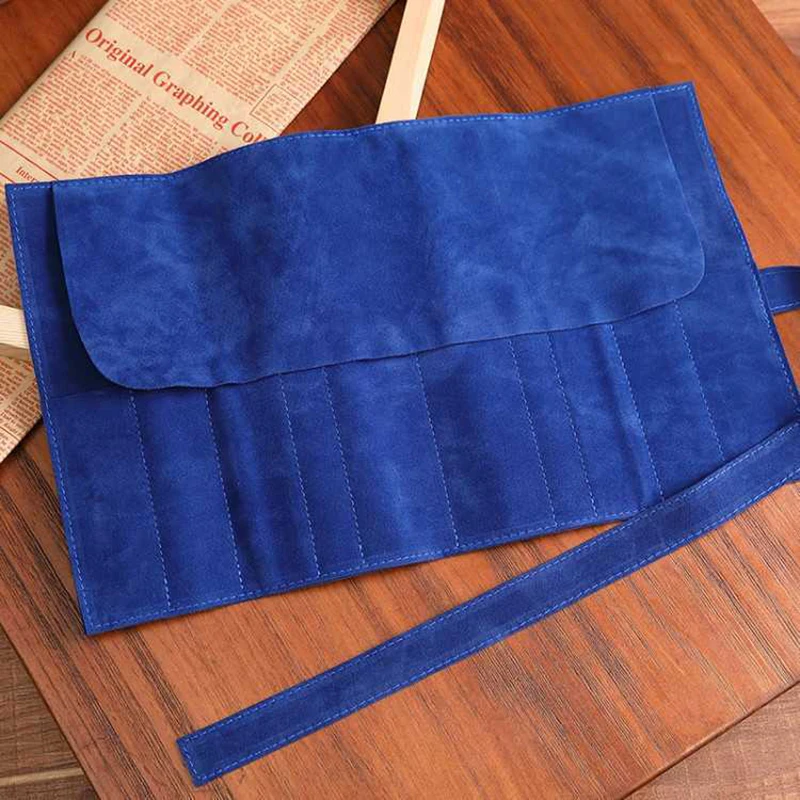 Roll Up Scissors Pouch Professional Barber Salon PU Holster-Holder For Haircutting Scissors Shear Hairdressing Holder Case Bag storage bag tool holder hairdressing tool belt