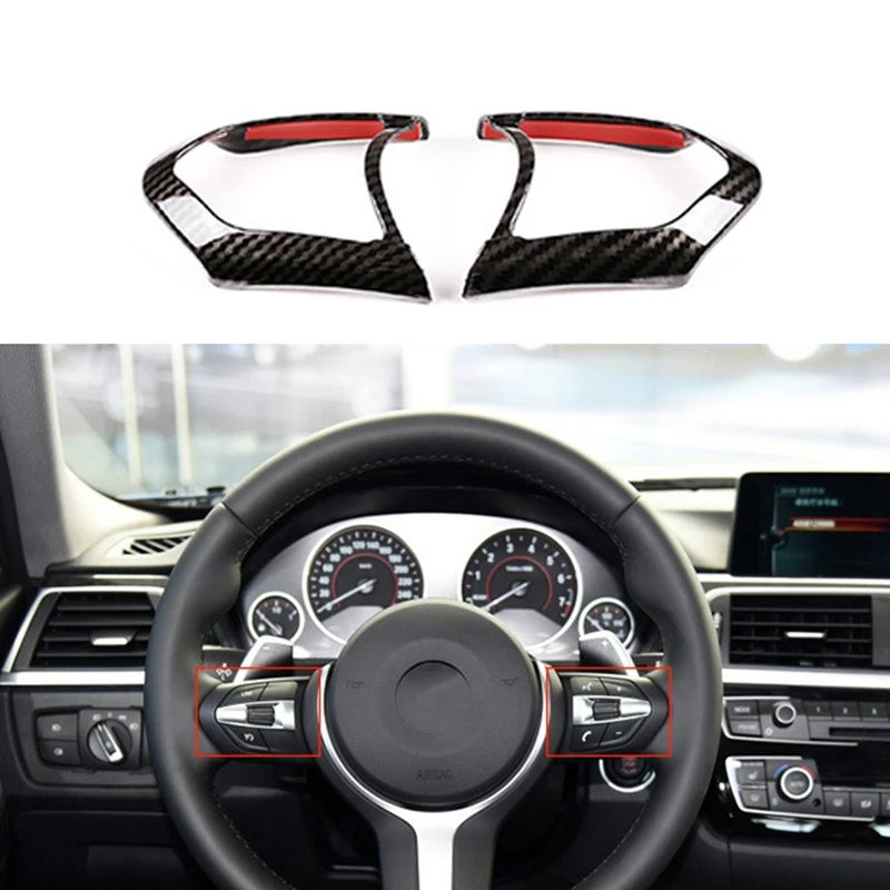 Carbon Fiber Steering Wheel Frame Decoration Cover Trim for BMW M3 M4 M5 X5M |