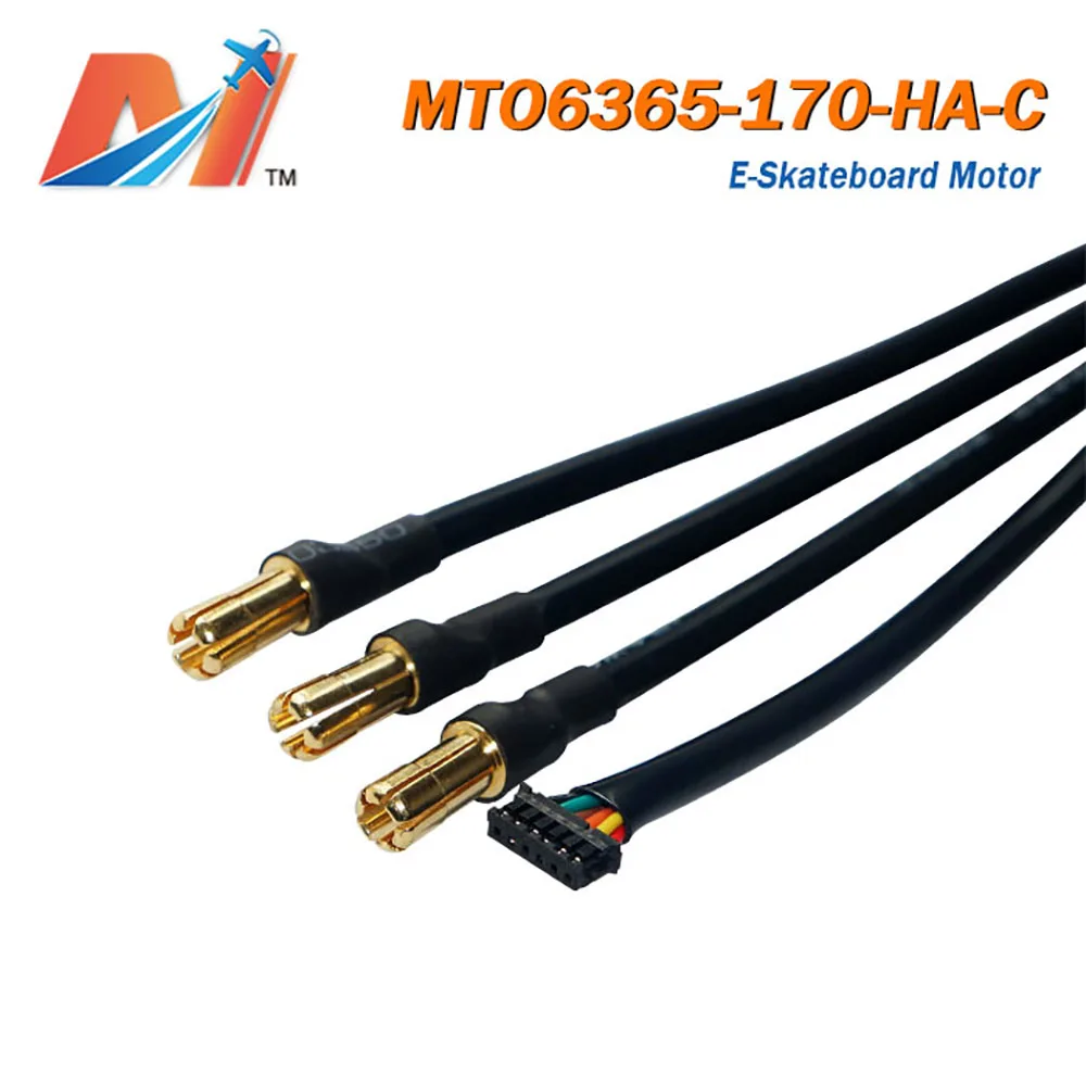 Maytech черный 6365 170KV датчик Бесколлекторный двигатель для электрического скейтборда 4 колеса