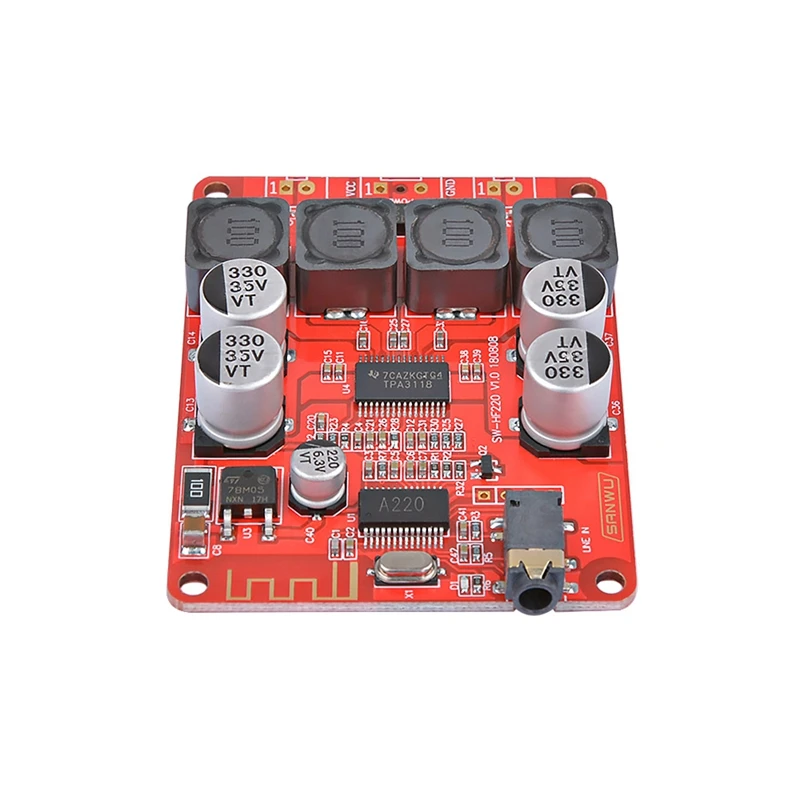 Bluetooth 5,0 приемник Tpa3118 стерео цифровой 2X30 Вт Dc 8 в до 26 в усилитель мощности платы Hi-Fi для динамика