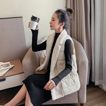 

Winter Pregnant Women Breastfeeding Clothes Set Long Sleeve Nursing Dress+ Down Vest Twinset Elegant Maternity Lactation Suits