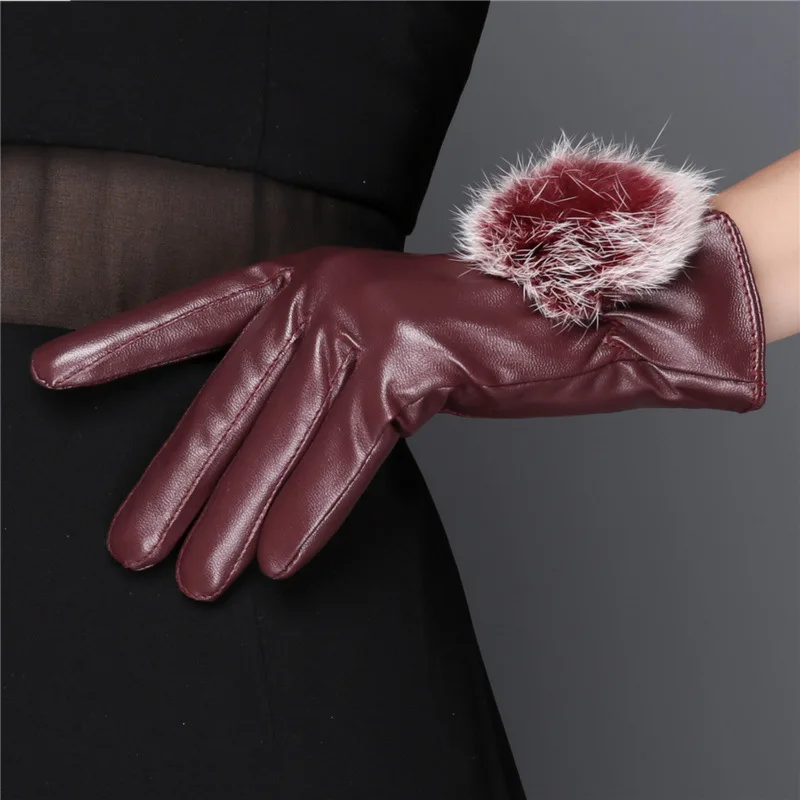 Новые бархатные теплые перчатки с сенсорным экраном модные ветрозащитные