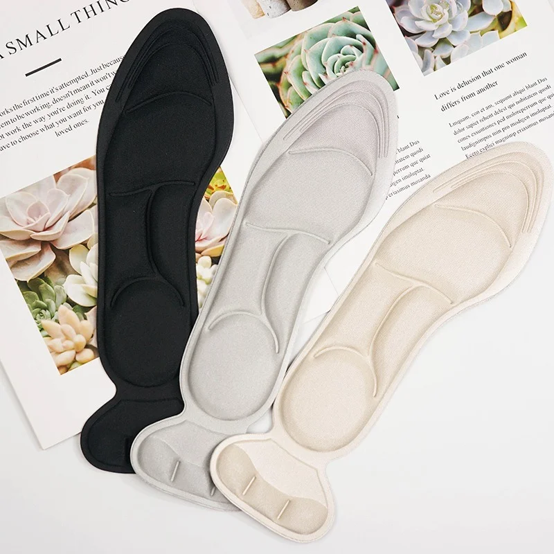 2pcs Insole Pad Inserts Heel Post Back Breathable Anti-slip 2 In 1 for High Heel Shoe Insert Protector Shoes Insoles Memory Foam