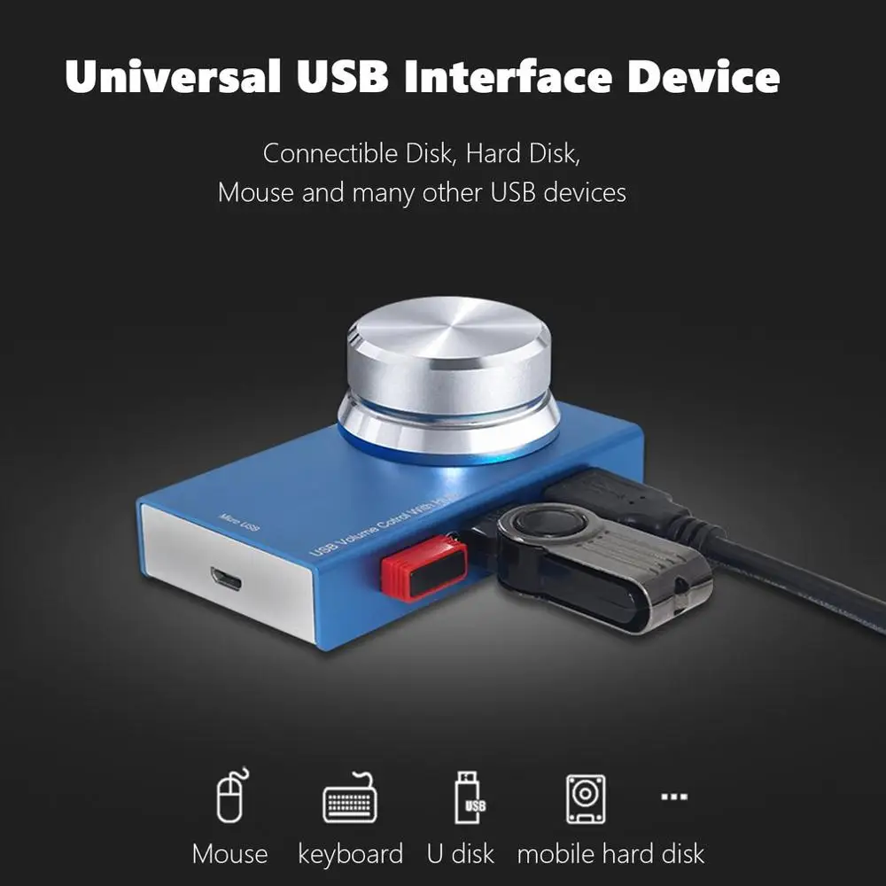  Usb Controller Usb Volume /Audio Adjuster Pc Speakers Switch Control Module For Computer/Laptop Pc 