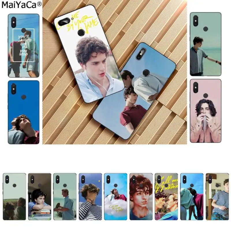 Чехол MaiYaCa с надписью Call Me By Your Name Мягкий силиконовый чехол из ТПУ для телефона Xiaomi