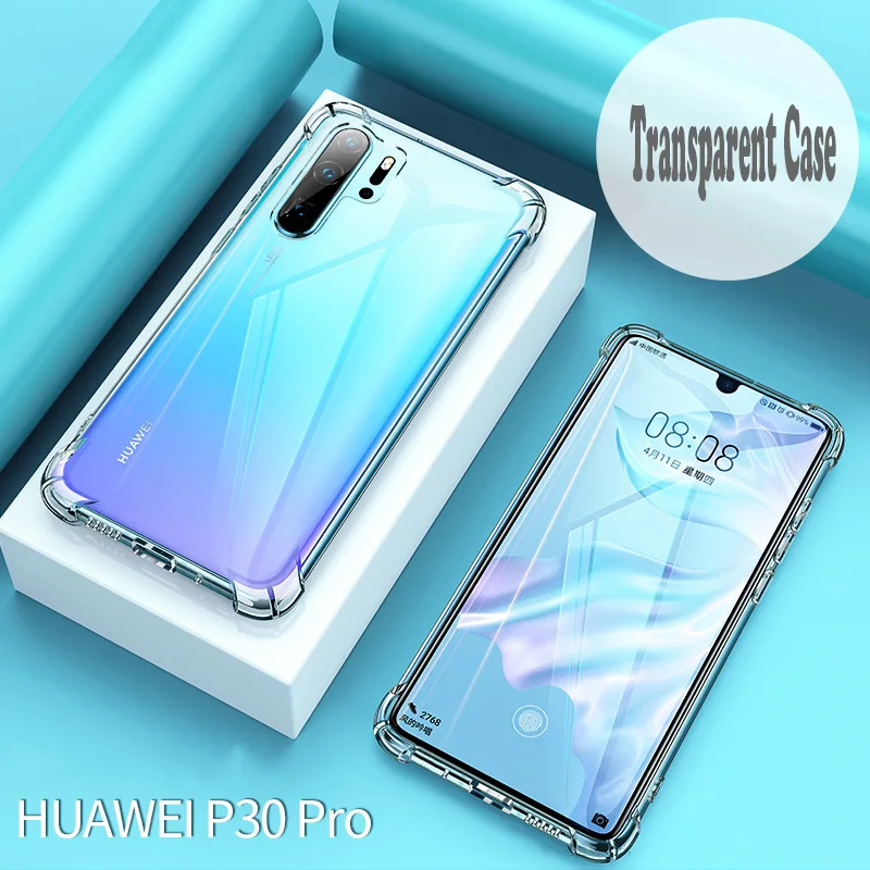 Роскошный силиконовый телефон чехол для Huawei P8 P9 Lite P10 Plus P20 Lite P30 Pro подушка безопасности Защита от падения mate 10 20 Pro Lite прозрачная крышка