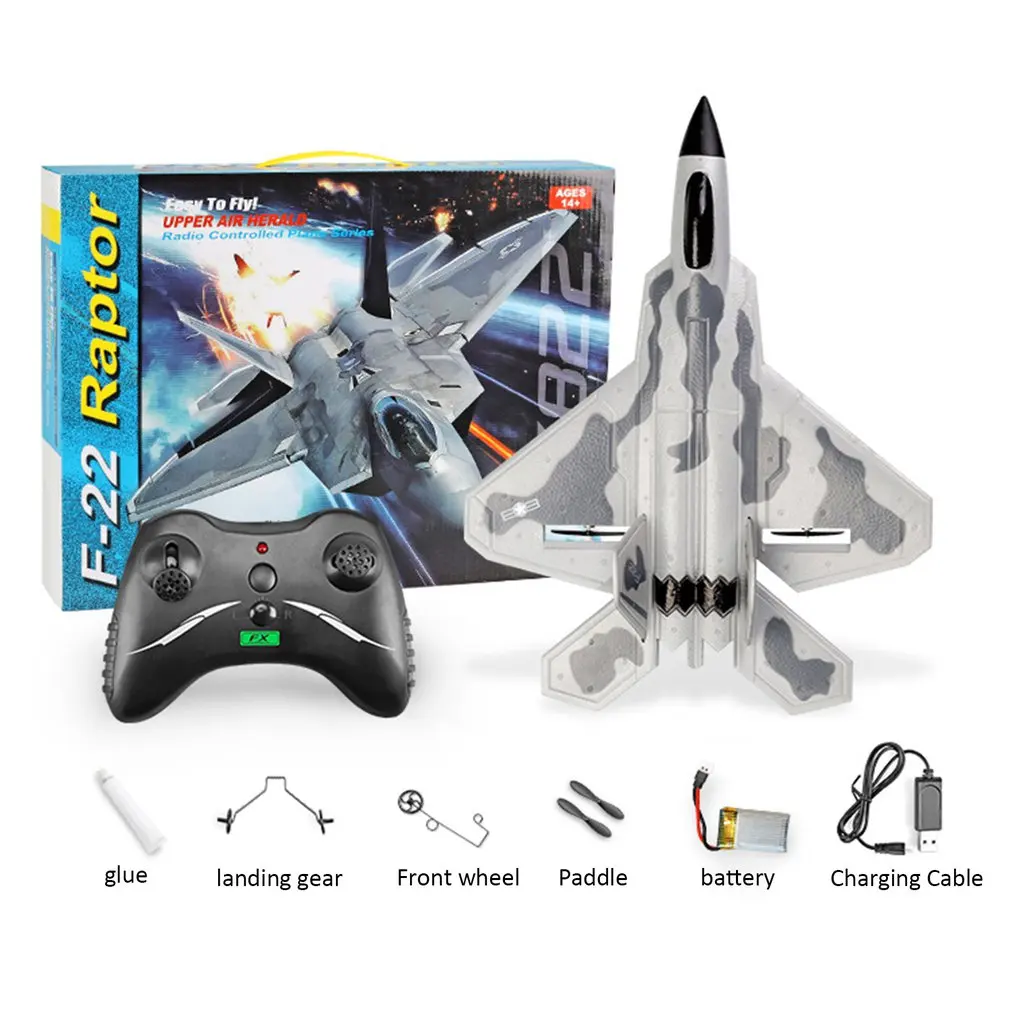 Горячая FX-822 F22 2,4 ГГц размах крыльев EPP RC самолет Battleplane RTF пульт дистанционного управления RC Квадрокоптер модель самолета