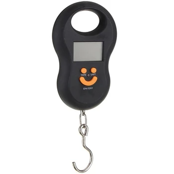 

50Kg /10G Mini Digital Hanging Scale for Fishing Luggage Travel Weighting Steelyard Electronic Hook Scale Color Random