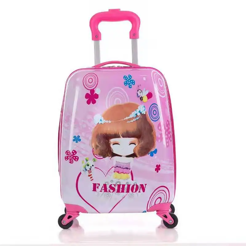 18 inch Suitcase 18 дюймов, Детский костюм на колесиках, чехол, детский дорожный мультяшный чемодан на колесиках, 3D мультяшный чехол на колесиках для путешествий, коробка для игрушек - Цвет: 18 inch Suitcase