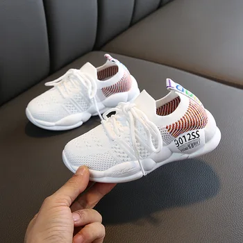 

2019 New Brand Toddler Mesh Casual Shoes Children White Shoes Fashion Kids Soft Bottom Sport Running Sneakers For Baby
