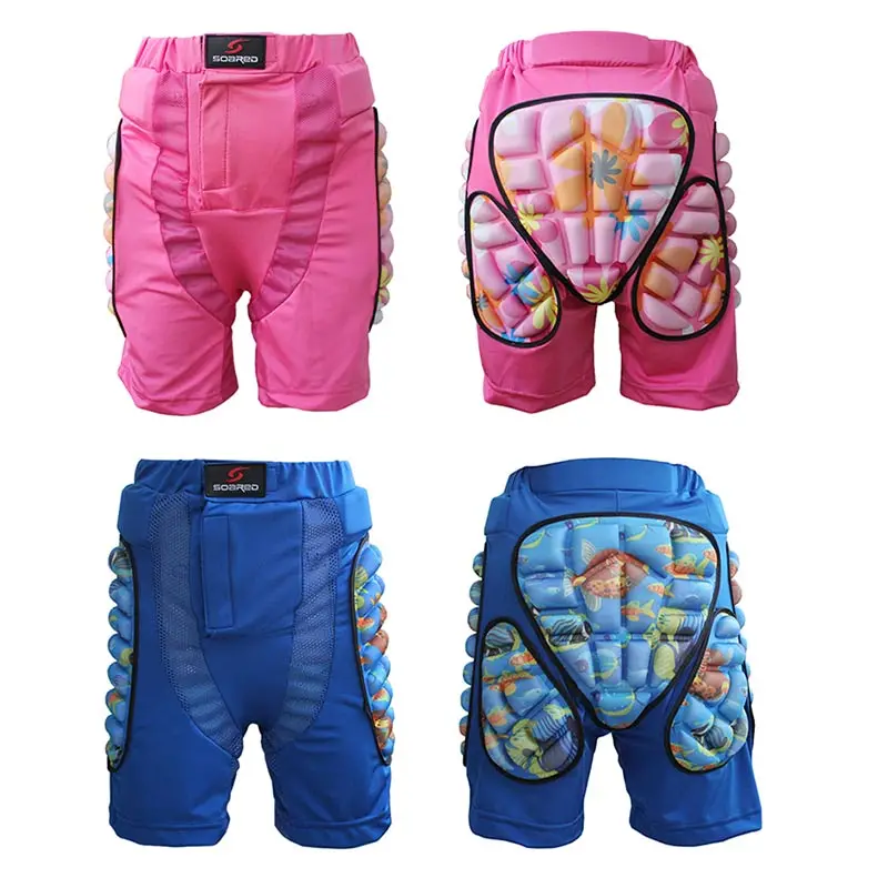Kids 3D Protective Hip Pad EVA Short Pants Skiing Snowboard Skating Riding Protective Gear Drop Resistance Padded Protecter