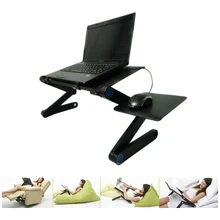 Портативный складной регулируемый складной стол для ноутбука, компьютерный стол, подставка для ноутбука, поднос для дивана-кровати, подставка для ноутбука
