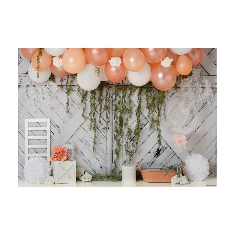 7X5Ft Photography Background Balloon Meadow Willow Green Garden Photo Studio Cloth for Family | Электроника