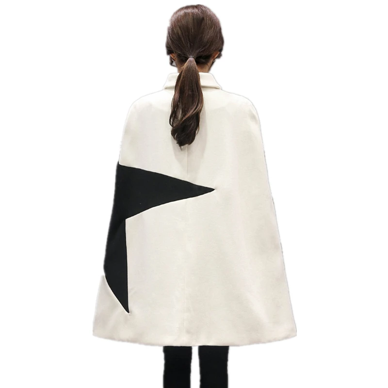 Женский зимний модный теплый шерстяной плащ 2020 куртка в стиле пэчворк со